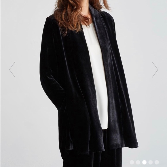 eileen fisher velvet jacket sale